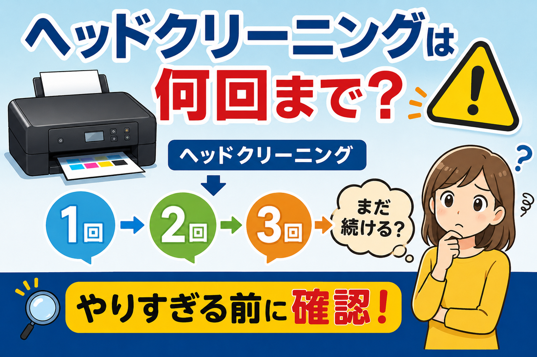 ヘッドクリーニングは何回まで？やりすぎる前に確認したいポイントと対処法