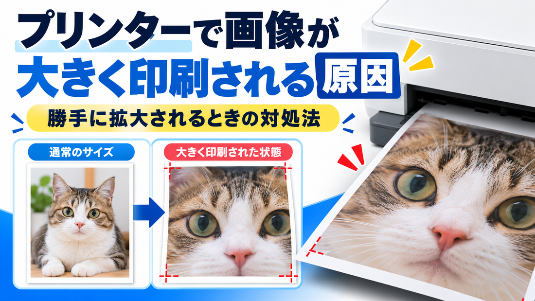 プリンターで画像が大きく印刷される原因｜勝手に拡大されるときの対処法