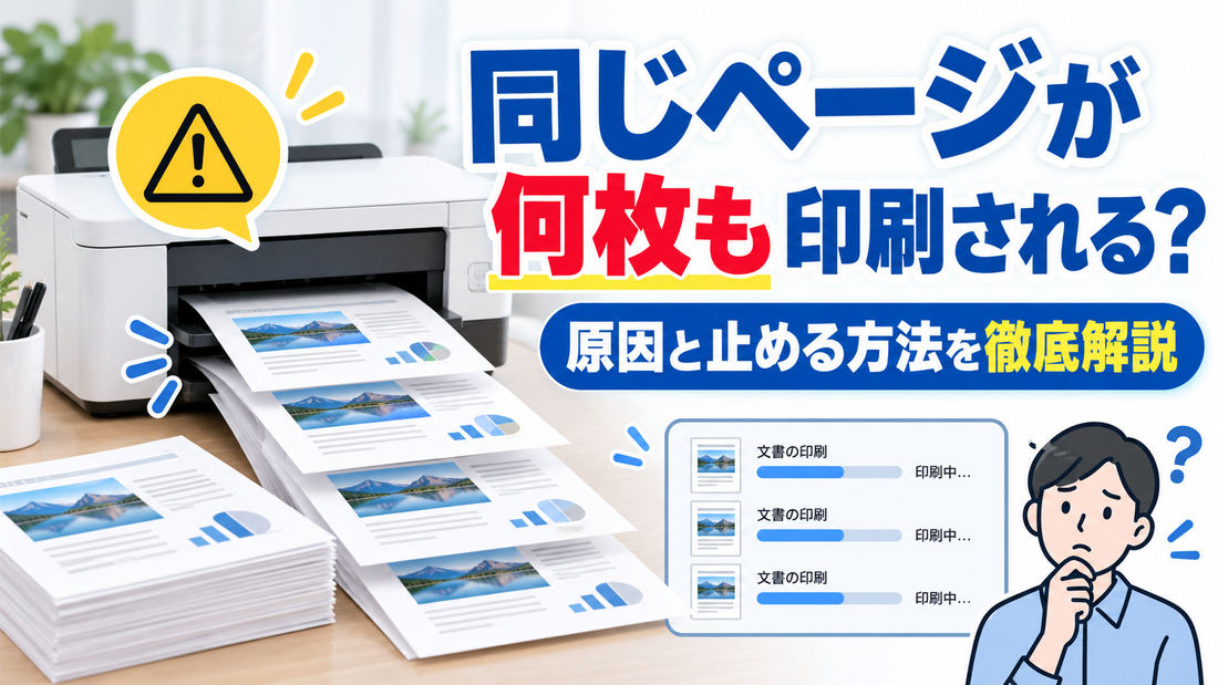 プリンターで同じページが何枚も印刷される原因｜重複印刷を止める方法