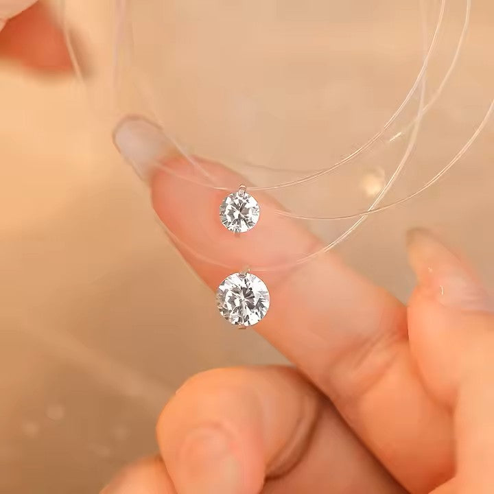 ダイヤモンド の2.5倍の輝き Aj forever モアサナイト 0.8ct 2.0ct シルバー925 プチネックレス