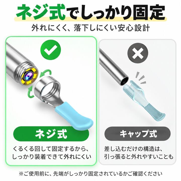 耳かき カメラ 【最新版】 耳かきスコープ 高画質 R3 ライト  スクリュー 内視鏡付き 耳掃除 口腔ケア 耳垢クリーニング 耳 鼻　HD 300万画素 超小型レンズ 耳鏡 IPX67防水 iPhone iPad iOS Android 対応 無線 子供 ペット犬 猫 にも使用可能 WIFI接続 Bebird 正規品