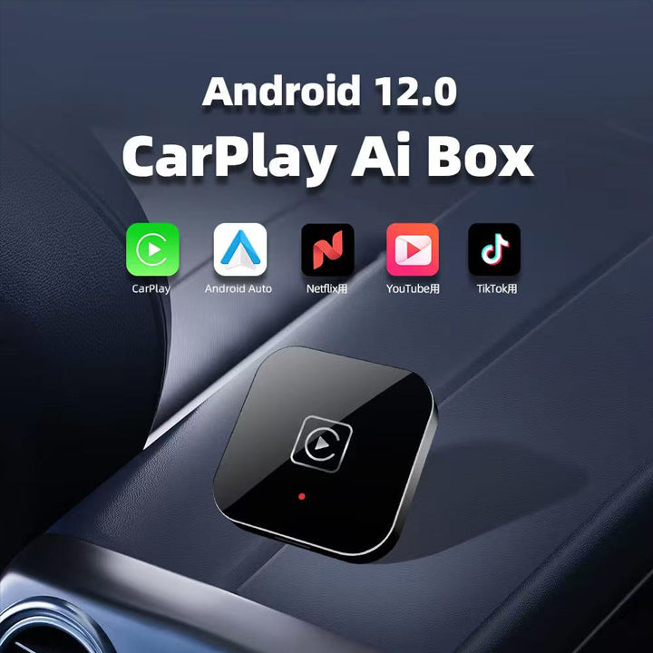 ワイヤレス CarPlay ai box アダプター YouTube Netflix が車内で視聴可能【2025年新製品】
