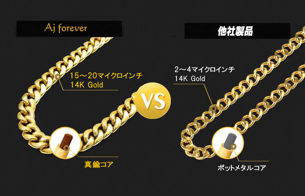 Aj forever 5A最高クラス CZ ダイヤ キュービックジルコニア マイアミキューバンチェーン ネックレス