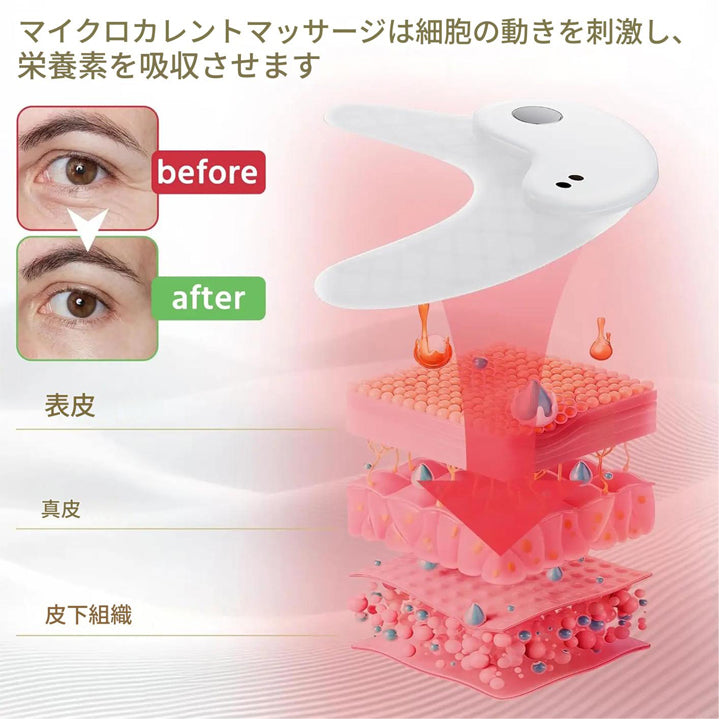 リフトアップ 美顔器 EMS 目元マッサージャー レッドライトアイマッサージャー