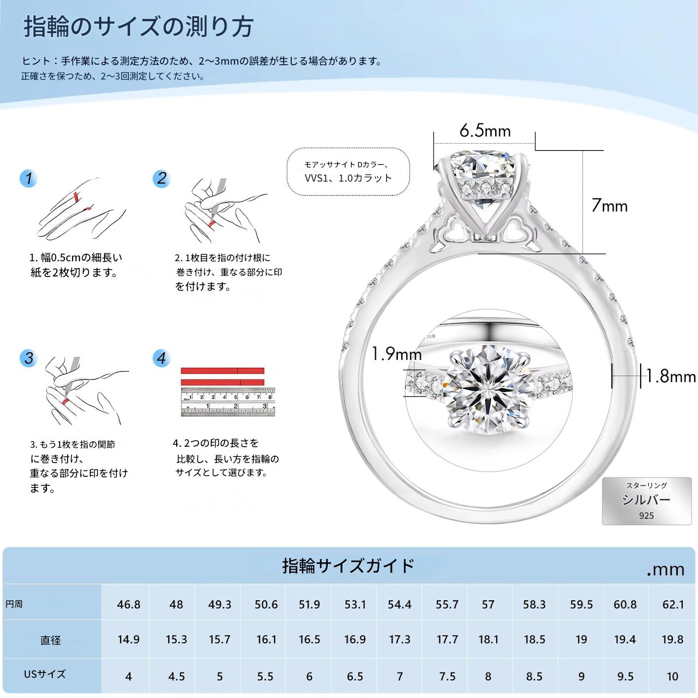 ダイヤモンド の2.5倍の輝き Aj forever ピンク モアサナイト １ct シルバー925 指輪