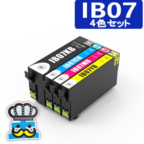 プリンターインク エプソン IB07B マウス IB07CL4B 4色セット 互換インクカートリッジ 対応プリンター PX-M6010F PX-M6011F PX-S6010 セット内容 IB07KB IB07CB IB07MB IB07YB 互換インク 純正 よりお得