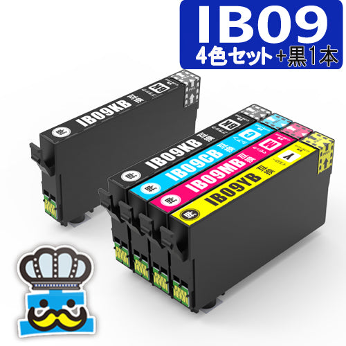 プリンターインク エプソン IB09B IB09CL4B 4色セット ＋黒１本 大容量版【互換インクカートリッジ】対応プリンター PX-M730F セット内容 IB09KB / IB09CB / IB09MB / IB09YB 電卓 互換インク 純正 よりお得