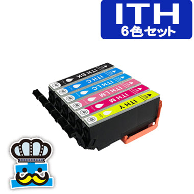 プリンターインク エプソン ITH 6色セット ITH-6CL 互換インク  EPSON 対応機種： EP-710A, EP-711A, EP-709A, EP-810AB, EP-811AW, EP-811AB, EP-810AW