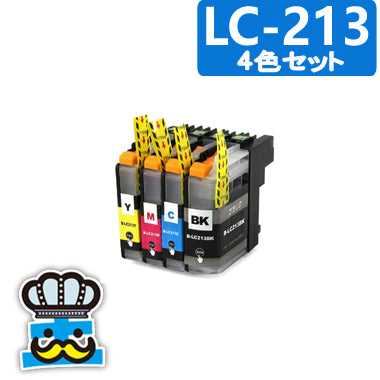 ブラザー インク LC213-4PK 4色セット インクカートリッジ  brother 互換インク プリンター MFC-J5720CDW MFC-J5620CDW MFC-J5820DN DCP-J4220N MFC-J4720N  純正よりお得 LC213BK LC213C LC213M LC213Y