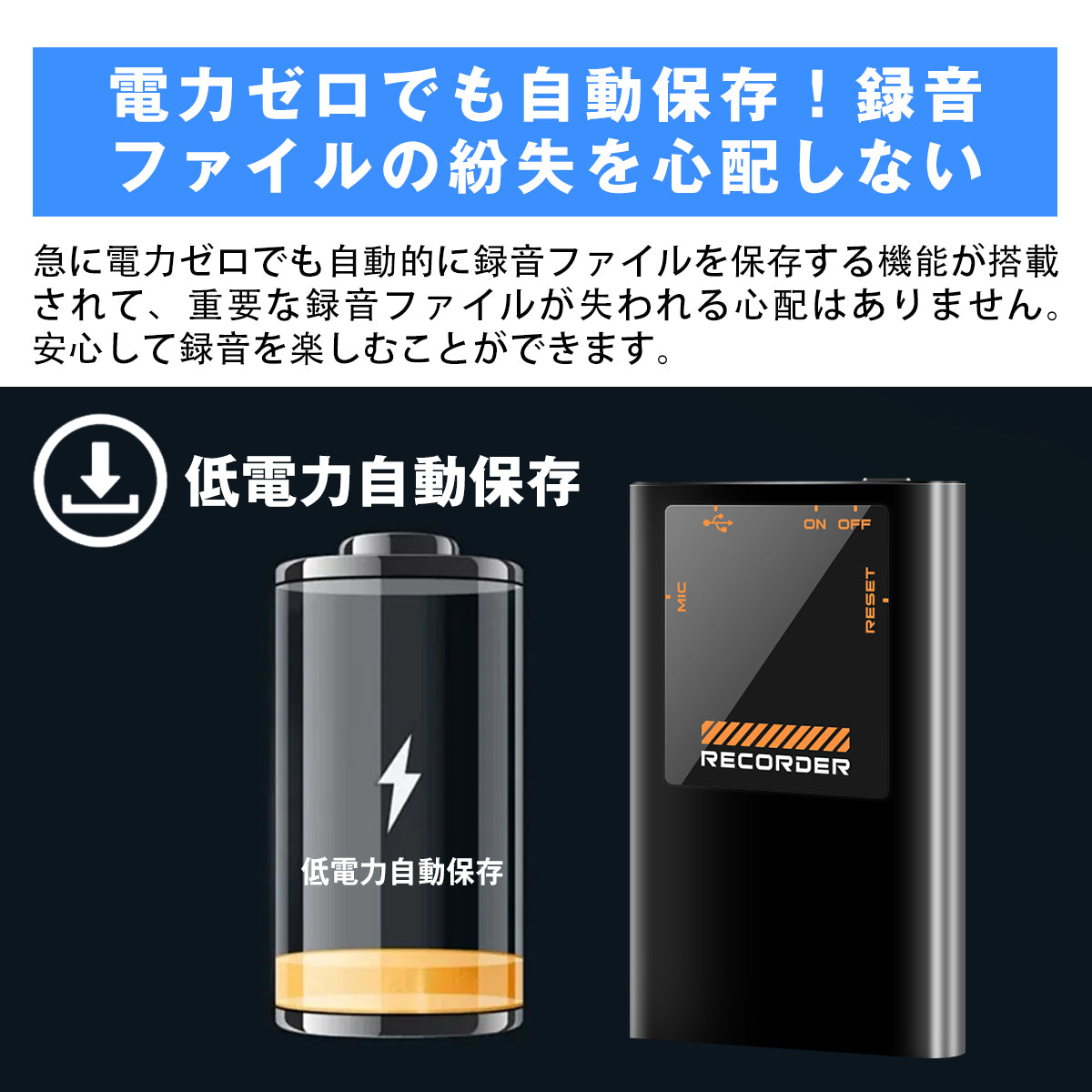 ボイスレコーダー 小型 薄型 磁石付き 長時間録音 ICレコーダー 高音質 軽量 16GB 30時間連続録音 マグネット 超遠距離録音 録音機 軽量 ワンタッチ録音 OTG対応