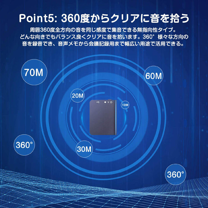ボイスレコーダー 小型 薄型 【最薄】 超薄型ミニレコーダー 　高音質 長時間録音 軽量 8GB 30時間連続録音 60ｍ超遠距離録音　USB充電 ICボイスレコーダー 録音機 ワンタッチ録音 360度自動録音 Android Windows Mac対応 OTG対応（Q61）