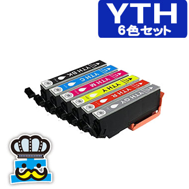 プリンターインク エプソン YTH ６色セット YTH-6CL ヨット  互換インク  EPSON 対応機種：EP-10VA　EP-30VA