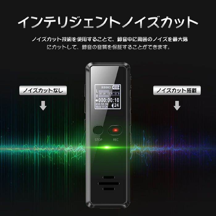 ボイスレコーダー 小型 高音質 32GB 2276時間録音 軽量 長時間録音 USB充電 ICボイスレコーダー 録音機 超小型 大容量 簡単操作 定時録音 ワンタッチ 証拠 ビジネス 授業 インタビューなどに V90 QZT