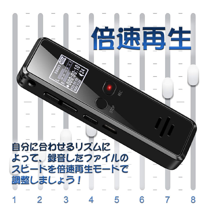 ボイスレコーダー 小型 高音質 32GB 2276時間録音 軽量 長時間録音 USB充電 ICボイスレコーダー 録音機 超小型 大容量 簡単操作 定時録音 ワンタッチ 証拠 ビジネス 授業 インタビューなどに V90 QZT
